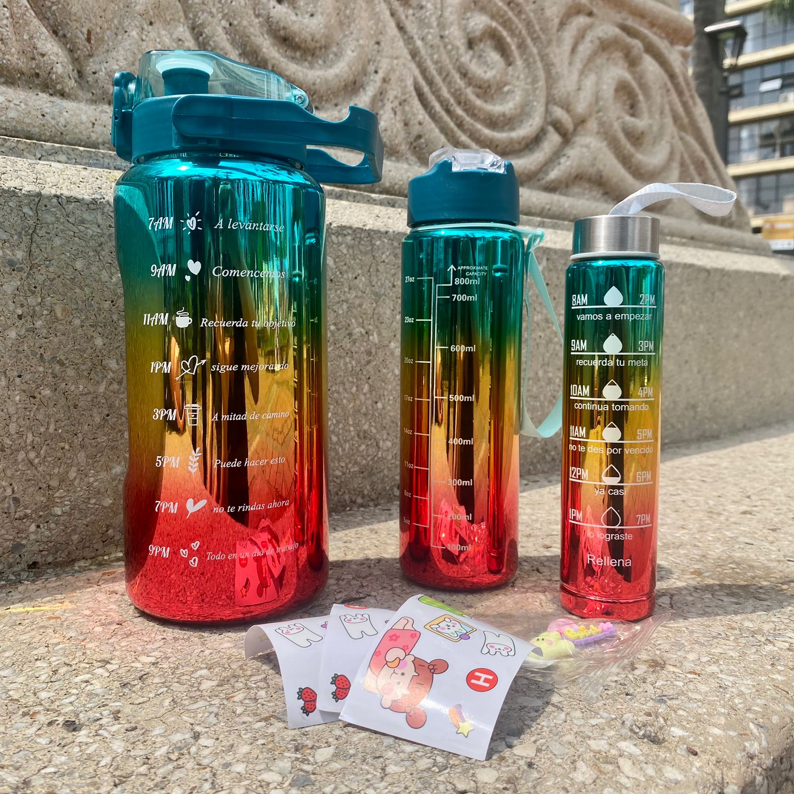 Set X 3 Termos Motivacional Metalizados